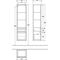 V&B Hochschrank LEGATO 400x1550x350mm Türanschl re Glossy White