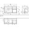 V&B Waschtischunterschrank FINION 1200x603x501mm Regal glos. wh glos. wh