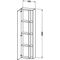 Duravit Hochschrank DURASTYLE 240x500x1800mm Ans li Ei sw / weiß matt