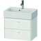Duravit WT-Unterbau BRIOSO COMPACT 2 Schubkästen 442x584x389mm weiß matt