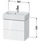 Duravit WTU Compact L-CUBE 544x584x391mm, 2 Schubkästen weiß matt