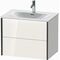 Duravit Waschtischunterbau XVIU 557x710x480mm Prof. sw ma weiß hochglanz