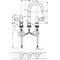 3-Loch-Waschtischarmatur AXOR UNO 200 Bügelgriff polished black chrome
