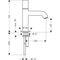 Standventil AXOR UNO2 DN 15 ohne Ablaufgarnitur brushed nickel