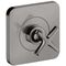 Abstelllventil AXOR CITTERIO E Unterputz 12x12 polished black chrome