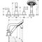 4-Loch Fliesenrandarmatur AXOR CITTERIO DN 15 m Hebelgr. u Ros. Stain st optic