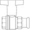 OV Knebelgriff-Kugelhahn Optibal Innengewinde/Pressanschluss DN 15 d= 15