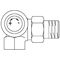 OV Thermostatventil Baureihe CV 9 M 30x1,5, Winkel-Eck, links DN 15