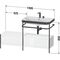Duravit Waschtischset HAPPY D.2 PLUS 1400x490mm o HL nordic weiß seidenmatt