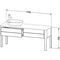 Duravit Waschtischunterbau LUV 1733x570mm 2 Au Be re we sdm ES NB re