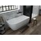 Hoesch Eck-Badewanne iSENSI 1700x750x450mm, rechts weiß
