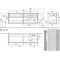V&B Waschtischunterschrank COLLARO 160x54,8x50cm WT re m LED-B. glos. White