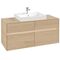 V&B Waschtischunterschrank COLLARO 120x54,8x50cm WT mttg m LED-B. No Oak