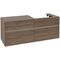 V&B Waschtischunterschrank COLLARO 140x54,8x50cm WT re m LED-B. Arizona Oak