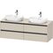 Duravit Waschtischunterbau Ketho.2 1600x568x550mm Be beidseitig weiß matt