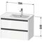 Duravit Waschtischunterbau Ketho.2 784x549x455mm weiß hochglanz