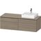 Duravit Waschtischunterbau L-CUBE 1420x482x550mm we hgl La ES NB links