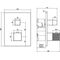 V&B Fertigmontageset METTLACH Therm. m Einw-Meng. 150x190x129mm bru go
