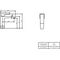 VB Einhebel-WT-Arm. Architectura Square 50x161x165mm Zugst-Ablgarn. Brushed Gold