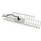 Kabelkorb B490xT100xH80-85mm silber f.Schreibtisch