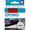 DYMO Schriftbandkassette D1 S0720720 9mmx7m schwarz auf rot