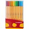 Tintenschreiber point 88 ColorParad 20St in 20 Farben i. Kunststoff Box