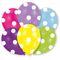 Ballons Polka farblich sortiert
