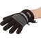 Handschuhe Fleece Gr.XXL schwarz/grau 100%PES wasserdicht mit Thinsulate, 1 Paar
