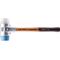 Schonhammer SIMPLEX L.405mm Kopf-D.60mm HO Superplast.weiß/TPE-soft blau HALDER
