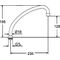 Grohe Rohrauslauf 5 Stück Ausldg 235mm chr