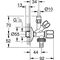 Grohe WAS Kombi-Eckventil 1/2" Schubros d= 55mm n selbstd chr