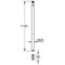 Grohe Ersatzrohr für Duschsysteme, chrom +15 cm
