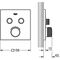 Thermostat GROHTHERM SMARTCONTROL eckig 2 ASV ha graph