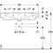 Geberit Aufsatzwaschtisch RENOVA PLAN m Abl. m HL m Überlauf 900x480mm weiß KT