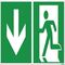Hinweisschild Notausgang 30x15cm Hart-PVC