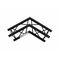 ALUTRUSS DECOLOCK DQ3-SPAC22 2-Weg Ecke 120° sw