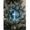 EUROPALMS LED Snowball 15cm, eisblau