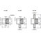 Gummipuffer GN 351 d1 50 mm,d2 M 10 h 40mm m.2 Innengewinden l 28mm GANTER - VPE: 5