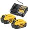 Akku-Starter-Set DCB 1104 P2 18 V 5 Ah DEWALT