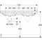 Geberit Doppelwaschtisch ACANTO 1200x482mm o HL mit Überlauf weiß