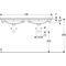 Geberit Möbel-DWT RENOVA PLAN 1300x480mm m HL mit Überlauf weiß KT