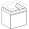 Geberit Waschtischunterschrank CITTERIO 584x554x504mm Fr Glas taupe/Korpus beige