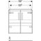 HWB-Unterschrank RENOVA COMPACT 650x605x397mm Lack hellgrau hochglanz