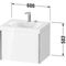 Duravit Waschtischunterbauset XVIU 600x480mm o HL Cha ma / ta s-matt Ra B1