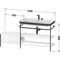 Duravit Waschtischset HAPPY D.2 PLUS 1600x490mm 2 Hahnlöcher weiß supermatt