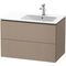 Duravit Waschtischunterbau L-CUBE 820x481mm 2 Sk Be re we s-matt ES Ah Mi.