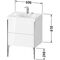 Duravit Möbelwaschtischset XVIU 600x480mm sw ma / we s-matt Ra 84 2 HL