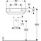 Geberit Aufsatzwaschtisch ONE m HL 500x410mm we matt/Blende hgl-vc