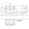 V&B Waschtischunterschrank FINION 800x603x501mm Abdpl Glas wh ma anthr. ma