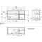 V&B Waschtischunterschrank FINION 1200x603x501mm Regalele. Peo glos. White